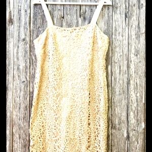 R & M Richards Golden Dress